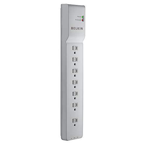 Belkin 7-Outlet Power Strip Surge Protector， 12ft Cord - Ideal for Com