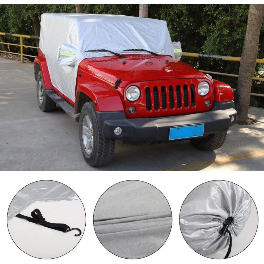 JeCar for Jeep Car Cover Weatherproof Car Cover Protect from Snow Rain