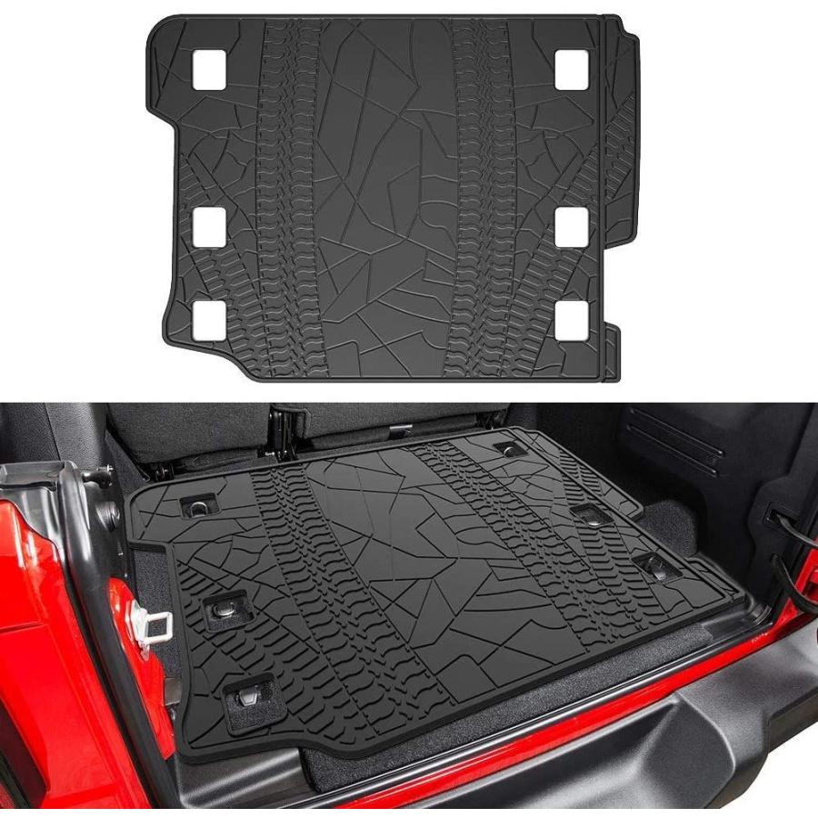 JOYTUTUS　Cargo　Mats　fits　with　All-Weather　OEM　Wrangler　Subwoofer,　JL　P