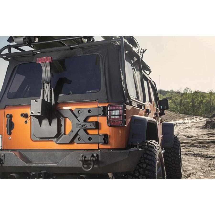 Rugged Ridge 11546.50 HD Tire Carrier Kit; 07-18 Jeep Wrangler JK｜hal-proshop2｜09