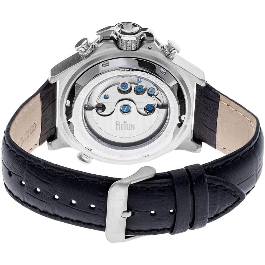 Reign Men's REIRN3301 Goliath Black Leather Watch