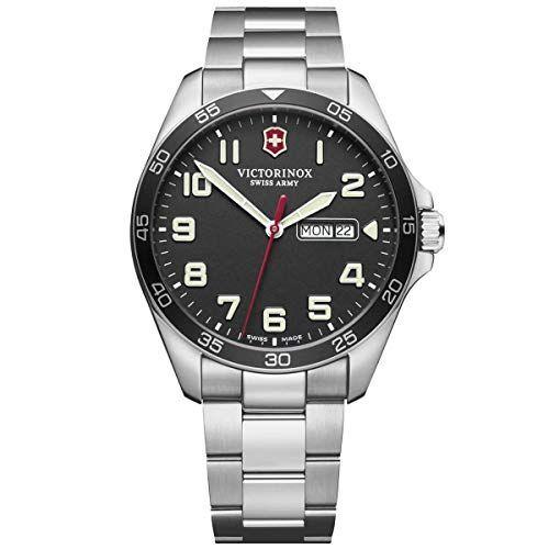 【売り切りお値下げ】 Victorinox Mens Fieldforce Analog Quartz Watch with Stainless Steel S 【AAA2304021136】(81338円)