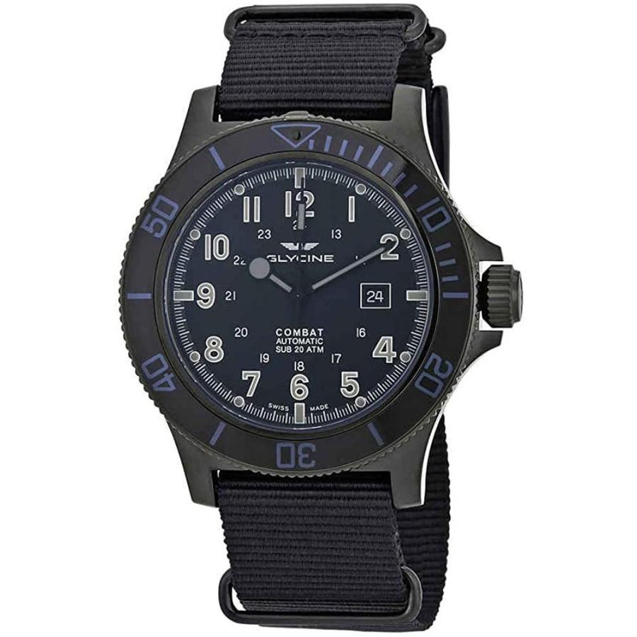 Glycine Combat SUB Automatic Black Dial Men's Nylon Watch GL0098｜hal-proshop2｜02