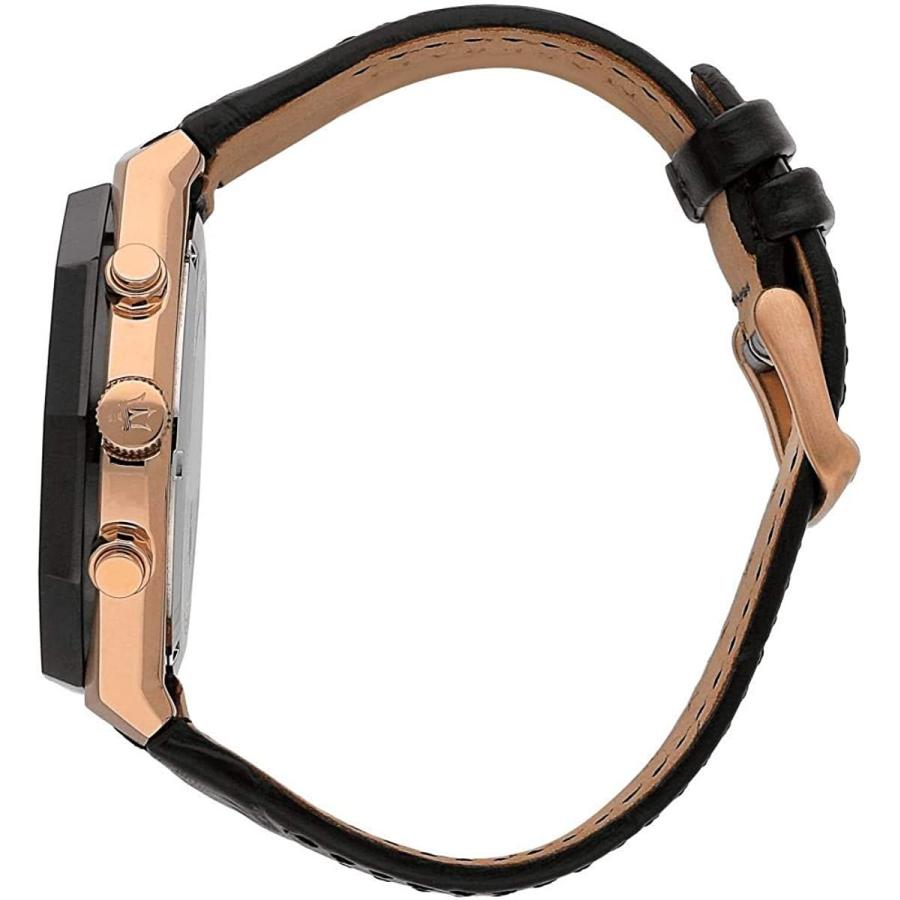 Maserati Men's Stile R8871642001 Black Leather Quartz Fashion Watch