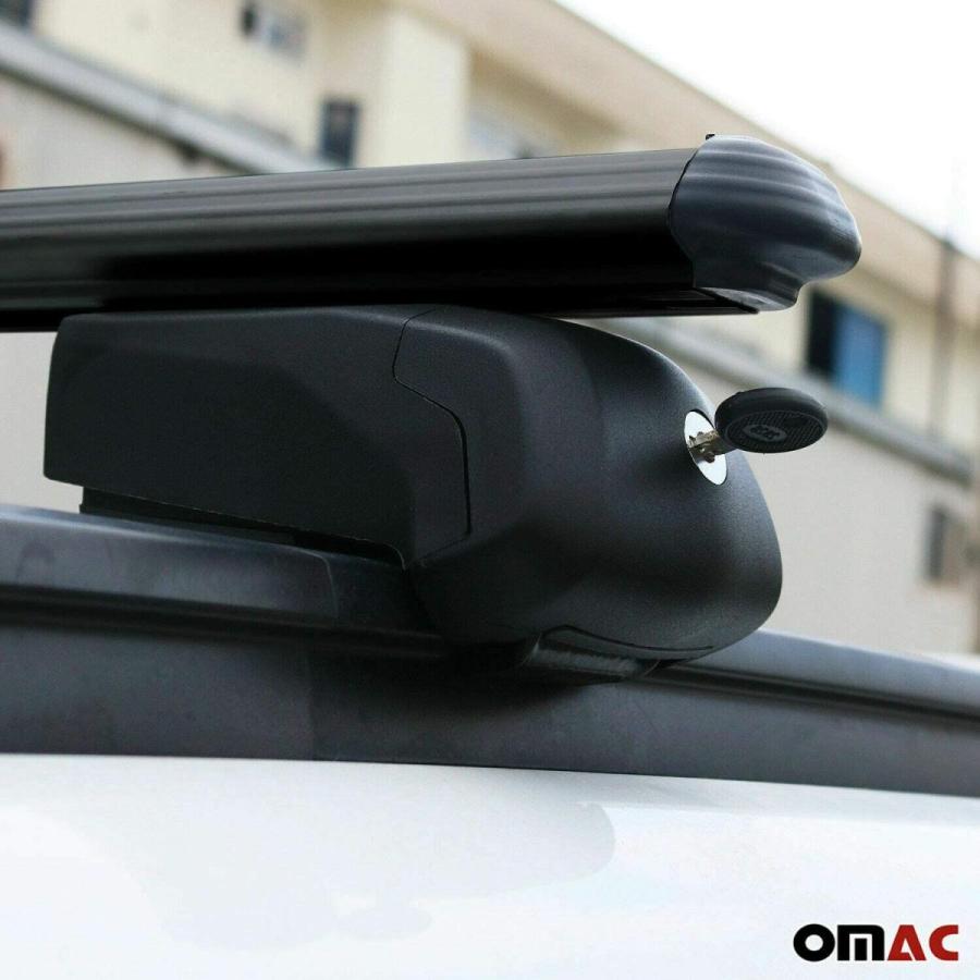 OMAC Automotive Exterior Accessories Roof Rack Crossbars | Aluminum Bl - 1