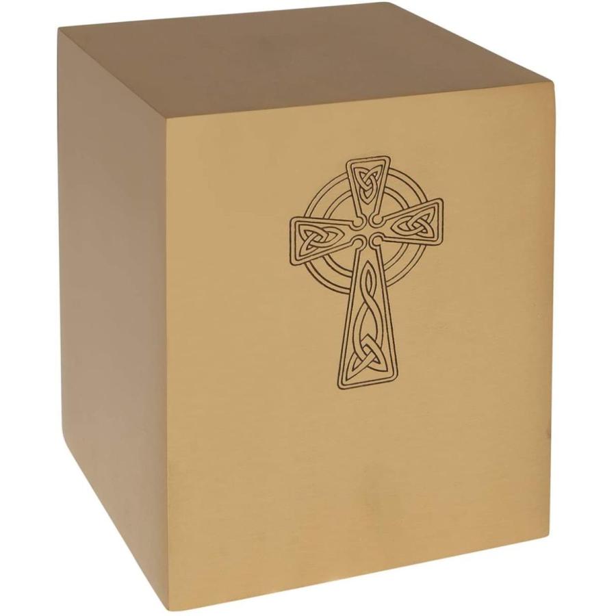 Celtic Cross Cremation Urn by Liliane Memorials - Square Box Cube Fune｜hal-proshop2｜02