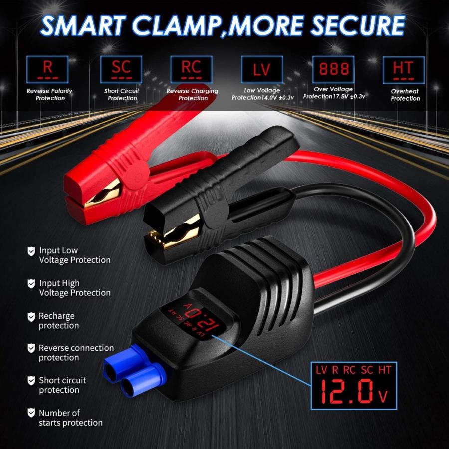 Imazing Portable Car Jump Starter 2000A Peak 18000mAH (Up to 10L Gas 2021091923293302027u