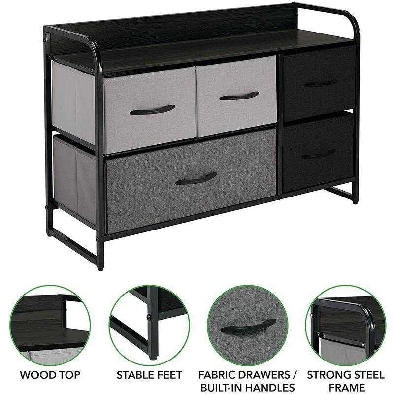 mDesign Horizontal Storage Dresser Unit - Large Standing Furniture Roo｜hal-proshop2｜09