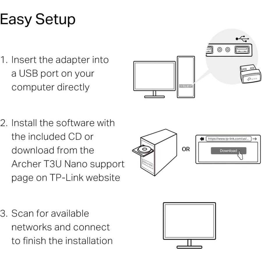 TP-Link Nano USB WiFi-アダプター for PC (Archer T3U Nano)-AC1300 2.4G/5G デュアルバンド｜hal-proshop2｜07