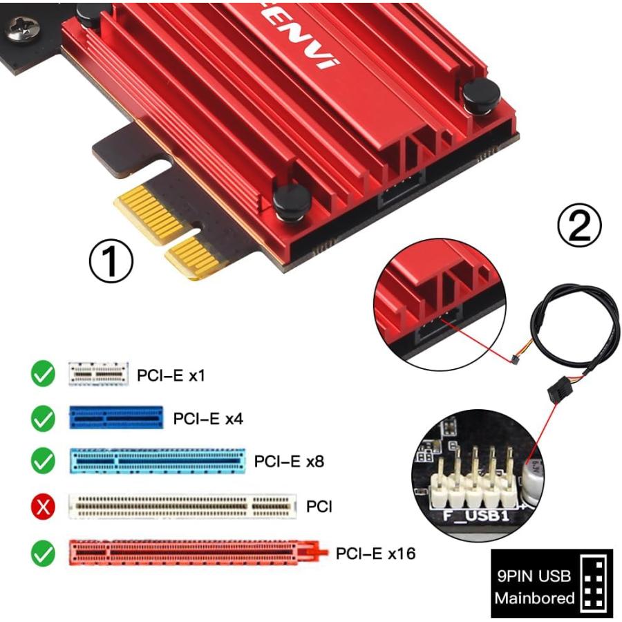 WiFi 7 PCI-E ネットワーク アダプター BE200 BT5.4 802.11BE ワイヤレス BE200NGW デスクトップ PCIe W｜hal-proshop2｜09