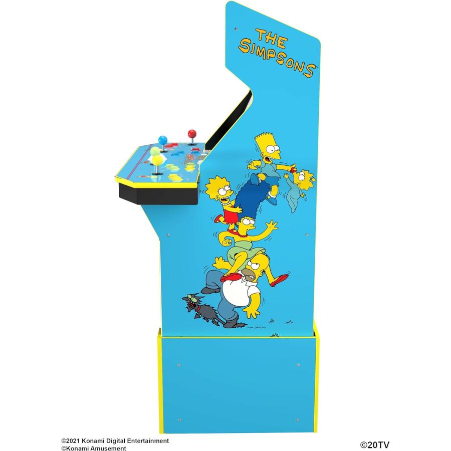 Arcade1UP The Simpsons Live Arcade Cabinet with Riser & Lit Marquee (4 Play｜hal-proshop2｜08