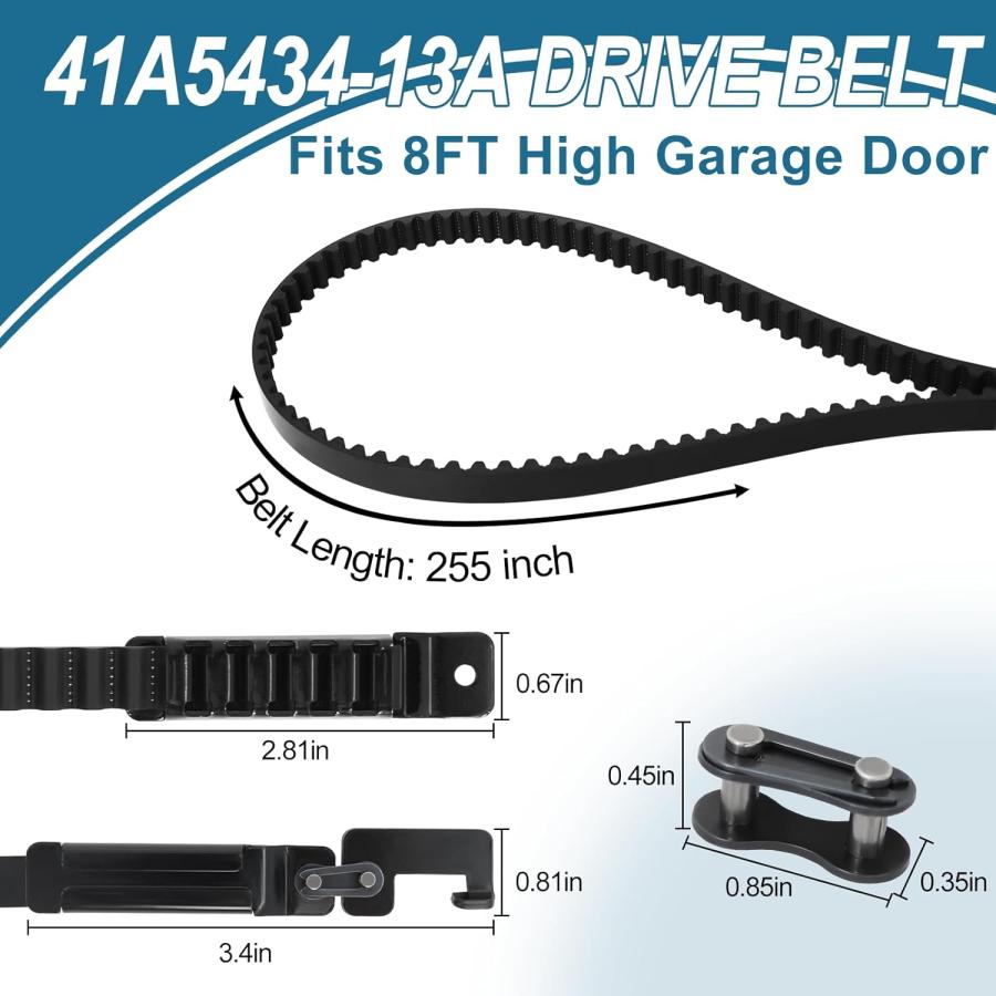 Replacement Full Belt Assembly For Liftmaster 41A5434-13A - 8-Foot Rail, Garage Door Opener Part 2 thumbnail image