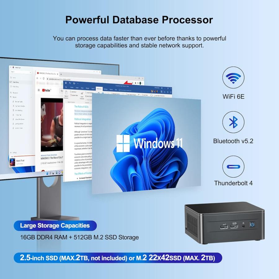 Intel NUC 12 Mini PC Kit NUC12WSHi7 (12-Core i7-1260P 16GB Intel NUC 12 Mini PC Kit NUC12WSHi7 (12-Core i7-1260P 16GB