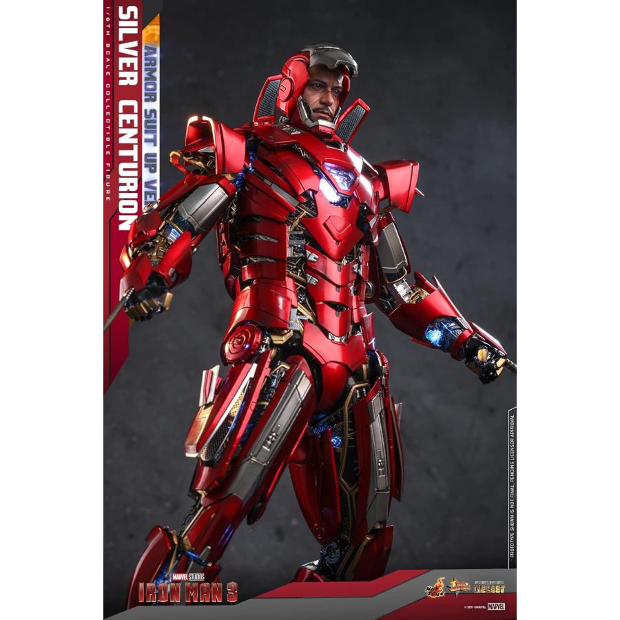 Hot Toys 1:6 Iron Man Mark XXXIII Armour Suit Up - Silver Hot Toys 1:6 Iron Man Mark XXXIII Armour Suit Up - Silver