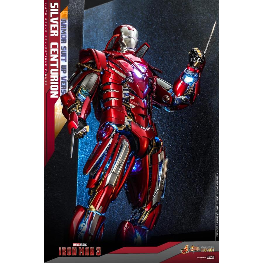 Hot Toys 1:6 Iron Man Mark XXXIII Armour Suit Up - Silver Hot Toys 1:6 Iron Man Mark XXXIII Armour Suit Up - Silver