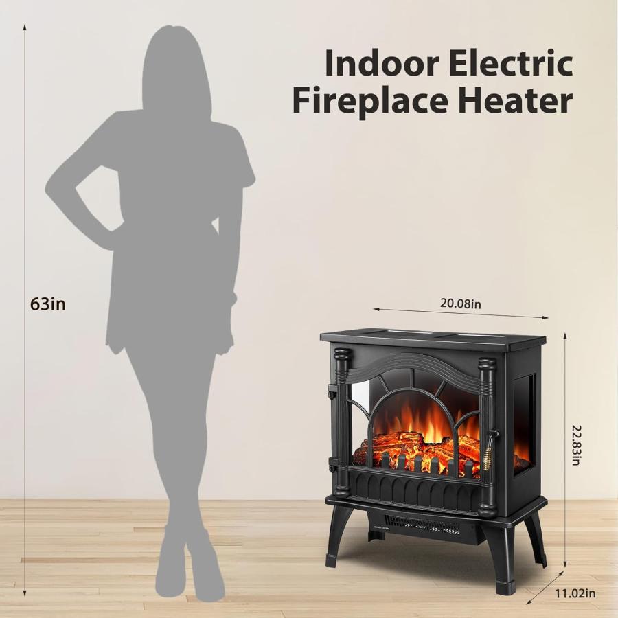 Xbeauty Electric Fireplace Stove with Realistic Flame,Infrared Freestanding Heater,Portable,Retro Design,Thermostat,Overheating Sa : HALプロショップ2 - 通販 - Yahoo!ショッピング Xbeauty Electric Fireplace Stove with Realistic Flame,Infrared Freestanding Heater,Portable,Retro Design,Thermostat,Overheating Sa : HALプロショップ2 - 通販 - Yahoo!ショッピング