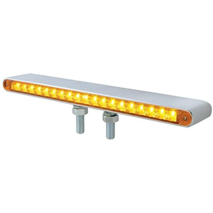 United Pacific 37944 19 LED Reflector Double Face Light Bar (Amber amp; Red LED Amber amp; Red Lens)　並行輸入品