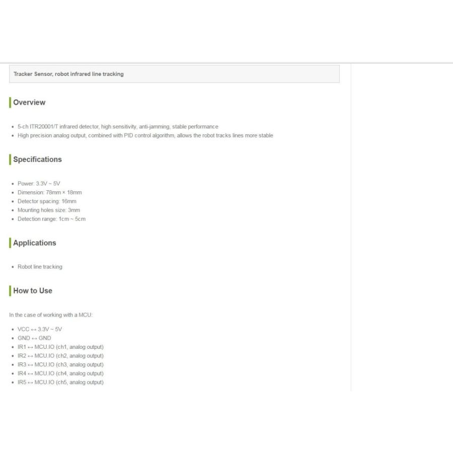 Waveshare Trackerセンサーモジュール 5-ch ITR20001/T 赤外線検出器 ロボット 赤外線ライン トラッキング範囲 1cmから5cm 電源 3.3Vから5V　並行輸入品 ch ITR20001/T Trackerセンサーモジュール 赤外線検出器 ロボット 赤外線ライン トラッキング範囲 1cmから5cm 電源 Infrared to