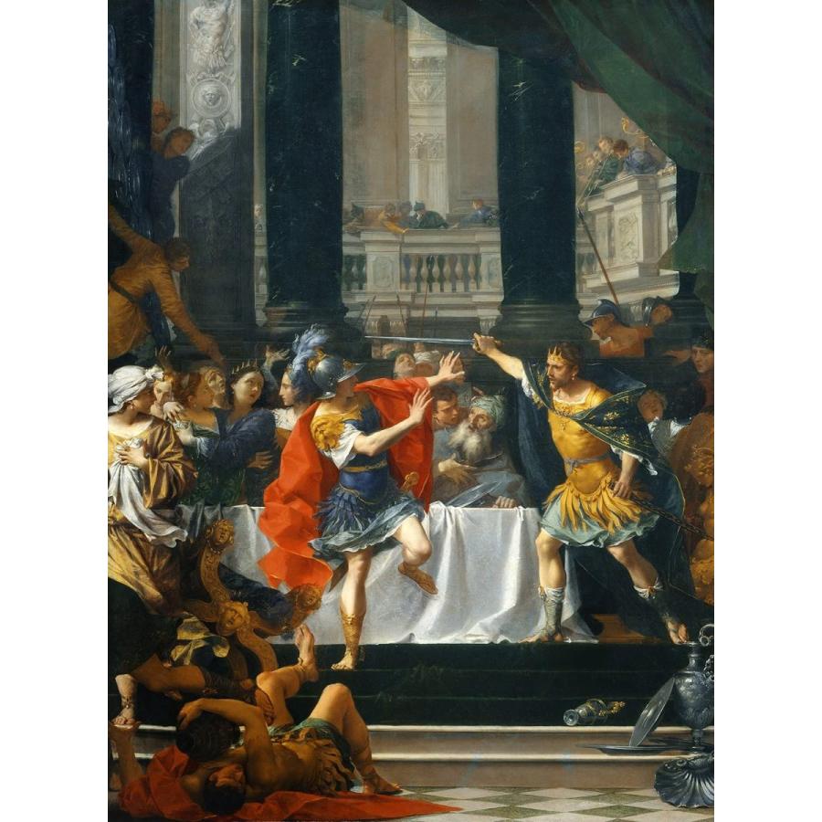 Doppelganger33 Ltd Painting Creti Alexander The Great Threatened By Father Canvas Art Print　並行輸入品