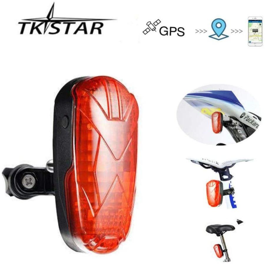 良質な商品 のtkstar Gpsトラッカー 自転車用 小型車両用 自転車用 隠しリアルタイムトラック ロングスタンバイsimカード Gps カヌー カヤック ボート Gsm Ledテールライト付き Gprs 追跡デバイス Ledテールライト付き 生涯フリー Hfayb07jksldxpk Halプロショップ3 低