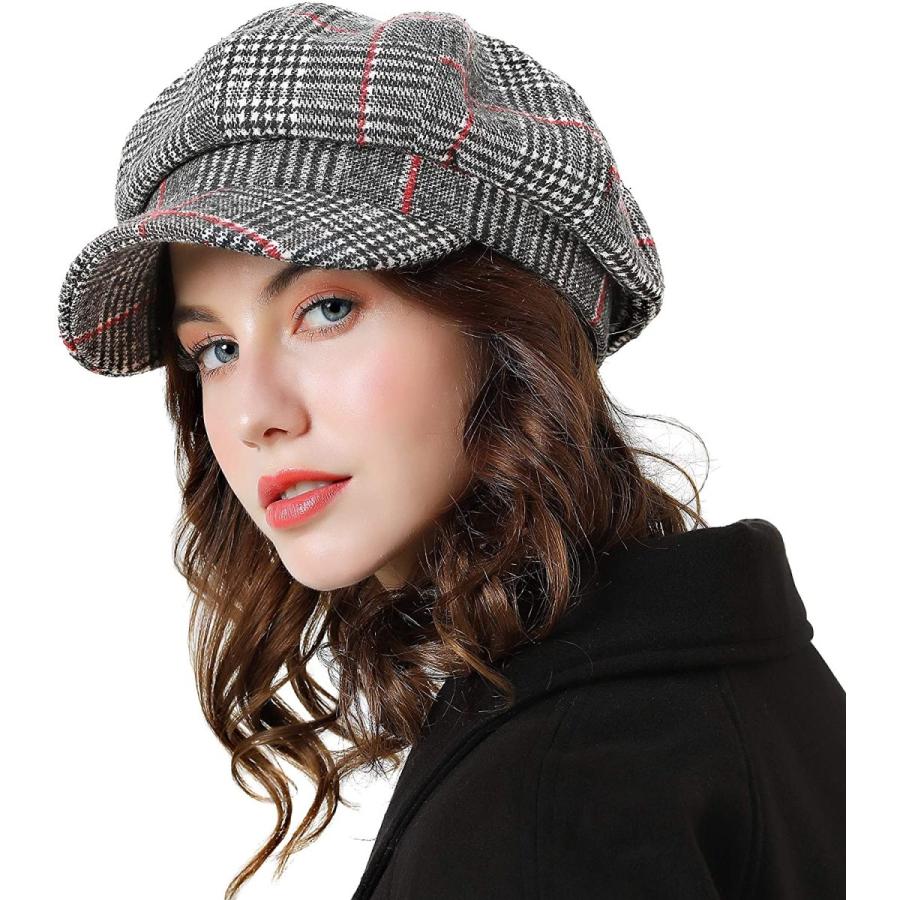 Sumolux 冬 レディース 春 ベレー帽 秋 ニュースボーイハット フレンチコットンキャップ クラシック 秋 冬