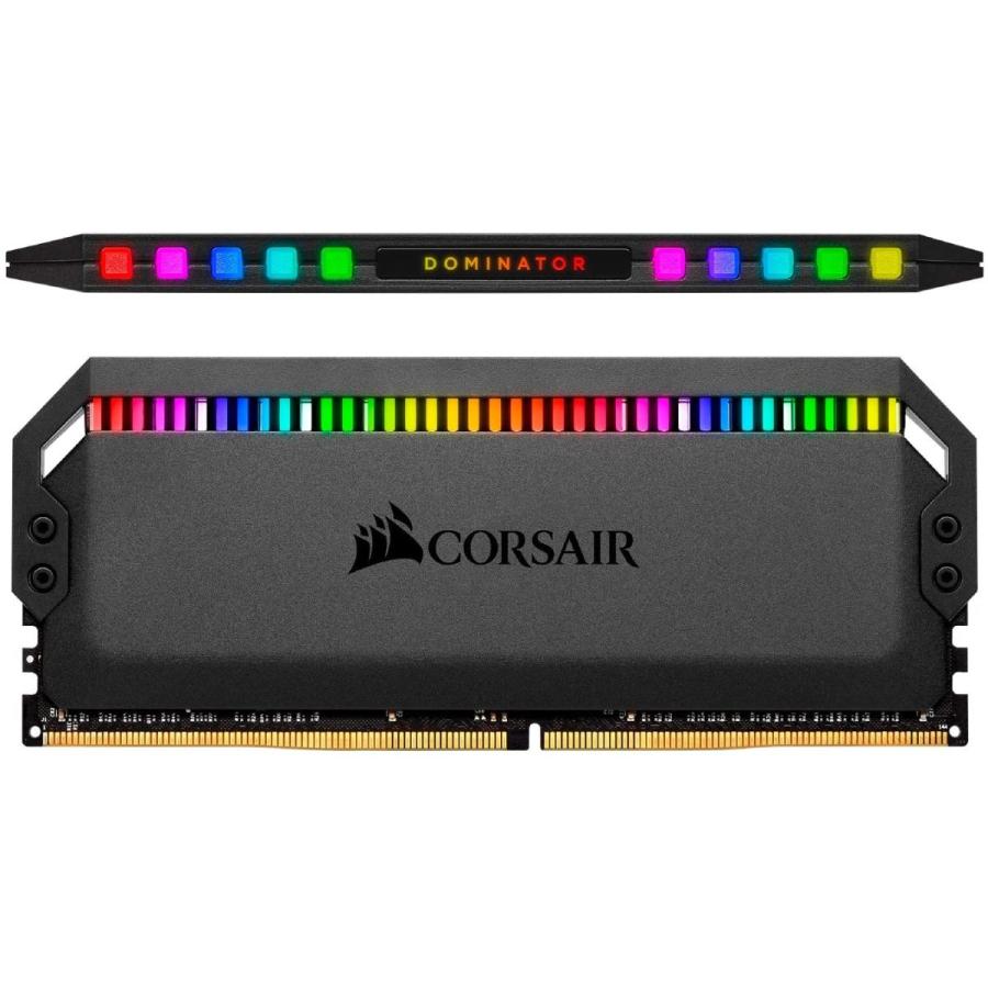 CORSAIR DDR4-3200MHz デスクトップPC用 メモリ DOMINATOR PLATINUM RGB シリーズ 16GB [8GB×2枚] CMT16GX4M2C3200C16　並行輸入品