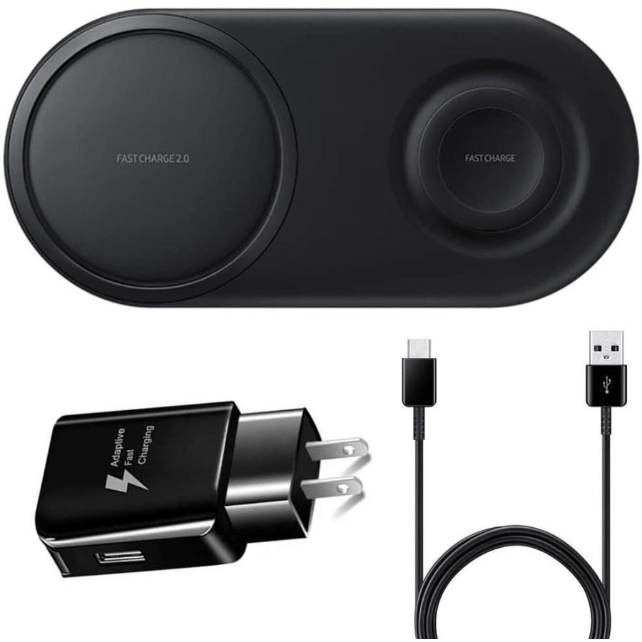 Samsung Official OEM 2019 Wireless Charger Duo Pad  Fast Charge 2.0 (Black)　並行輸入品