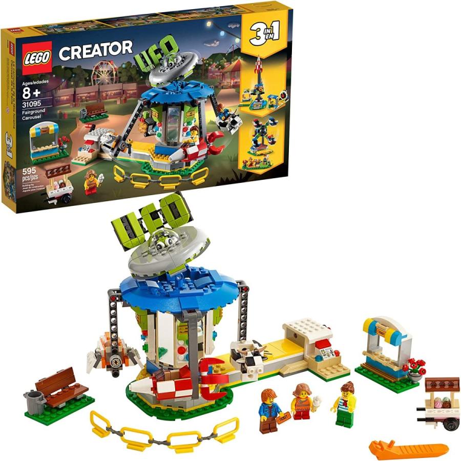 LEGO Creator 3in1 Fairground Carousel 31095 Building Kit New 2019 (595 Pieces)　並行輸入品