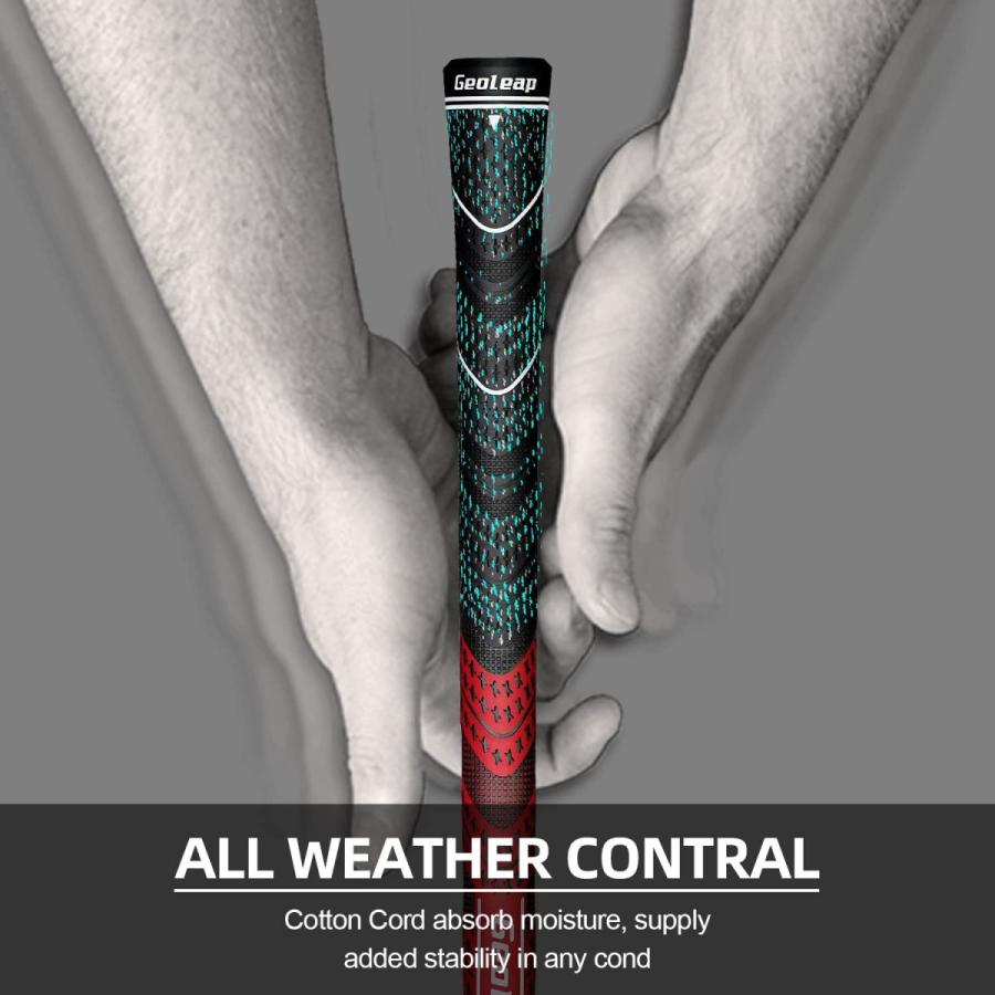 【公式】 Geoleap ACE-C ゴルフ グリップ 13本セット コードゴム ハイブリッド ゴルフ クラブ グリップ スタンダード/ミディアムサイズ 10色 オプション(レッド、ミディ 【2886580035】(14546円)