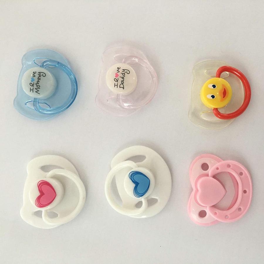Zero Pam 6 pcs Pacifier Used for Reborn Baby Doll Tiny Acrylic