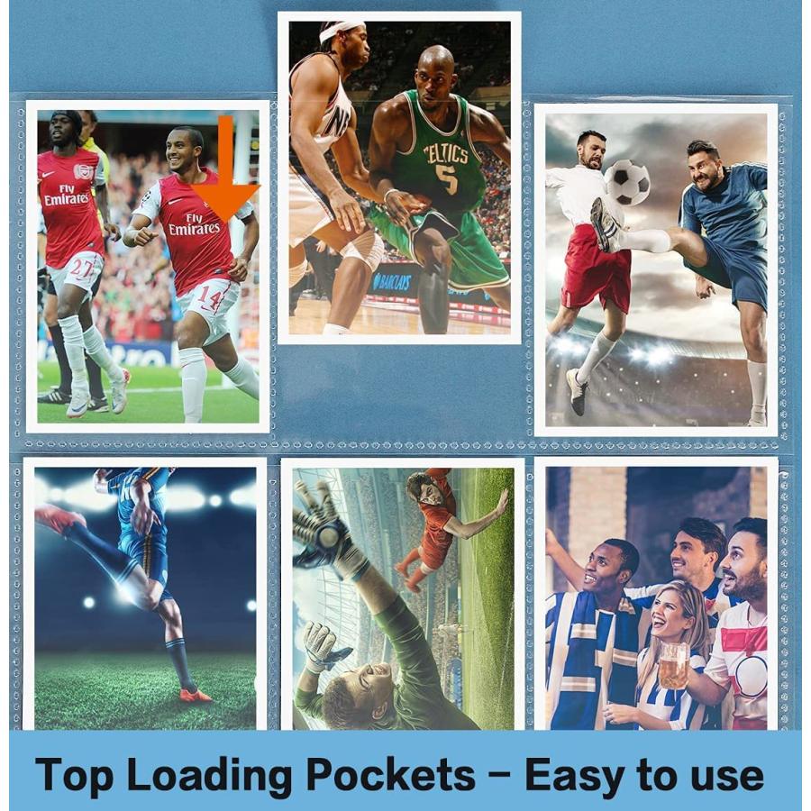 HERKKA トレーディングカードスリーブページ 100枚パック 9ポケット トレーディングカード収納アルバムページ 11穴 3リングバインダー　並行輸入品 トレーディングカードスリーブページ 100枚パック 9ポケット トレーディングカード収納アルバムページ 11穴 Trading Card