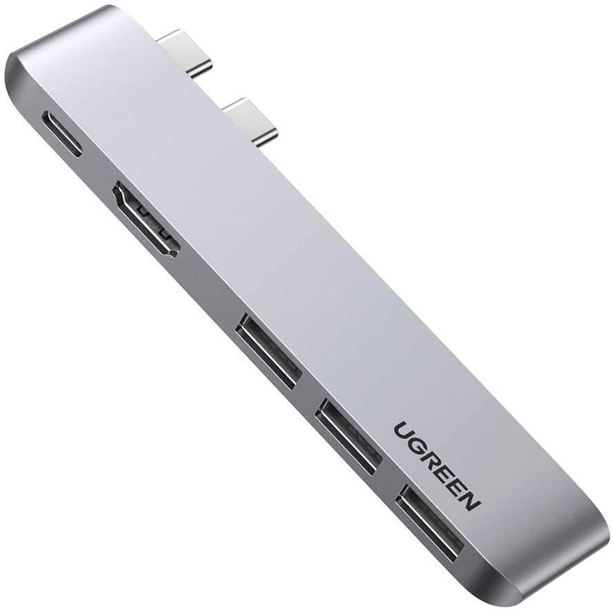 UGREEN USB Cハブ MacBook Pro USB Type C to 4K HDMI用 Thunderbolt 100W 電源供給 USB 3.0ポートアダプター ドックステーション MacBook Air M1 2020 201