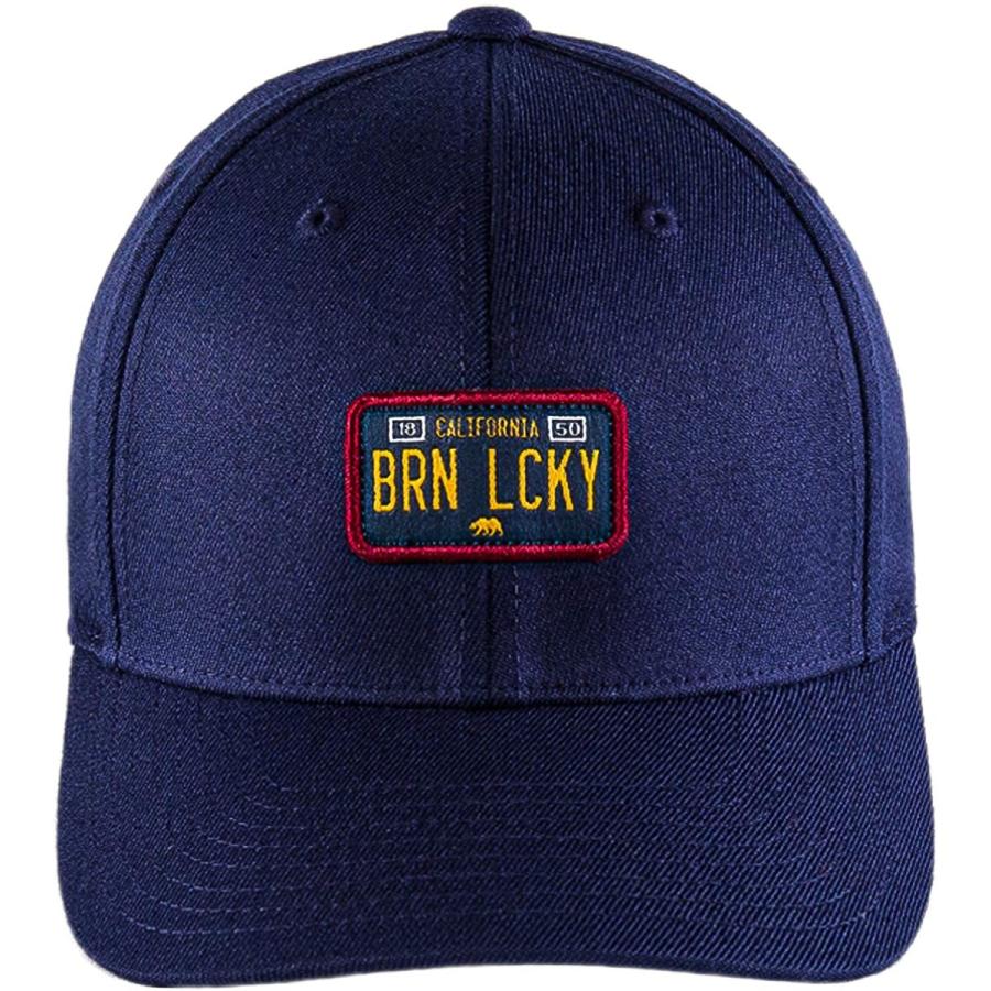 Black Clover 202 ロードマップ BRN LCKY 織地パッチ/ネイビー 調節可能なスナップバック帽子/キャップ　並行輸入品