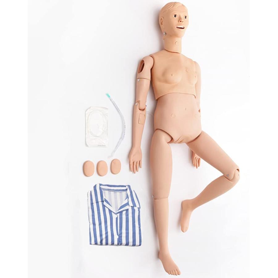 MZBZYU Nursing Skills Training Manikin Female CPR Dummy Patient Care Life Size Full Body Mannequin for Medical Science Teaching Tool Can Be Done 24 I