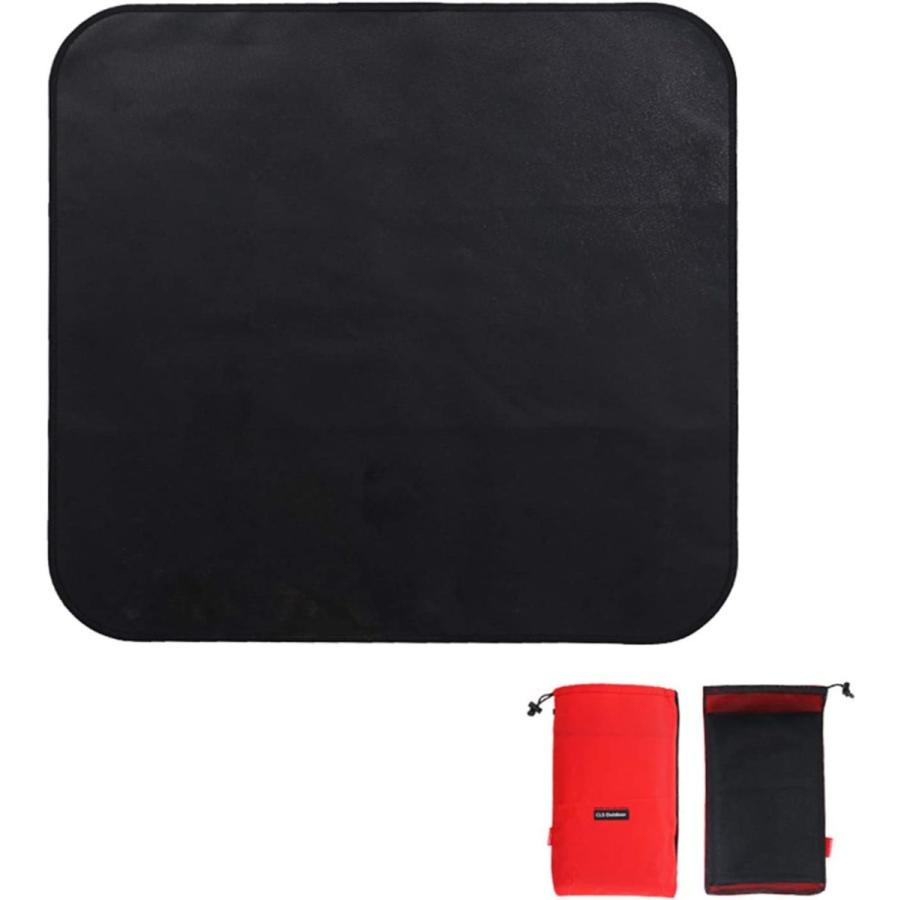 LYDQ Fire Pit Pad Grill Mat Deck Protector Portable Camping Accessories Fireproof Mat Flame Retardant Insulation Mat for Outdoor Camping Picnic Bar