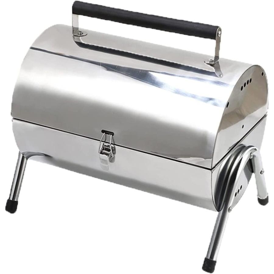 QIAOLI Foldable BBQ Grills Patio Barbecue Charcoal Grill Stove Stainless Steel for Outdoor Camping Picnic Barbecue BBQ Accessories Tools　並行輸入品