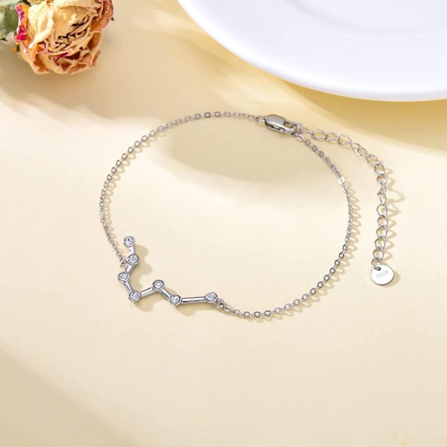 年間ランキング6年連続受賞 12星座ホロスコープ オーストリアのクリスタルで装飾 星座ブレスレット スターリングシルバー Aoboco 占星術 ジュエリー 誕生日 記念日 バングル ブレスレット その他メンズアクセサリー Proksi Si