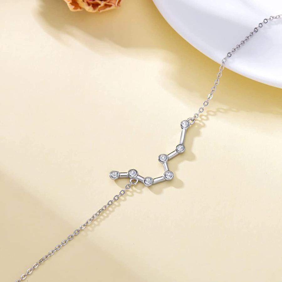 年間ランキング6年連続受賞 12星座ホロスコープ オーストリアのクリスタルで装飾 星座ブレスレット スターリングシルバー Aoboco 占星術 ジュエリー 誕生日 記念日 バングル ブレスレット その他メンズアクセサリー Proksi Si