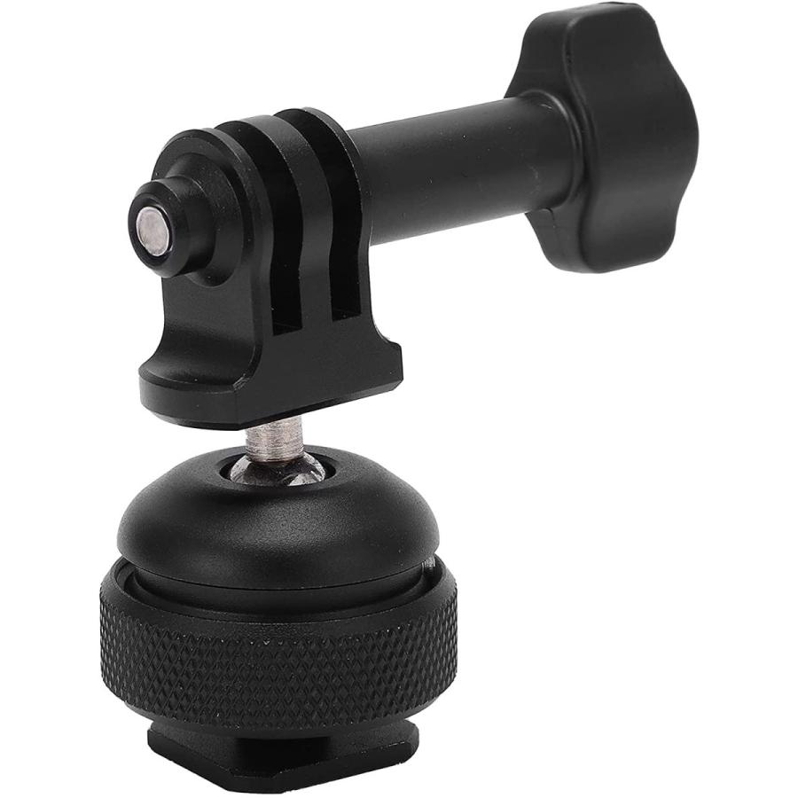 2021年春の FASJ Tripod Ball Head Professional Panoramic Mount Adapter  Universal with Cold Shoe 4in Screw for Camera Monopod Selfie 