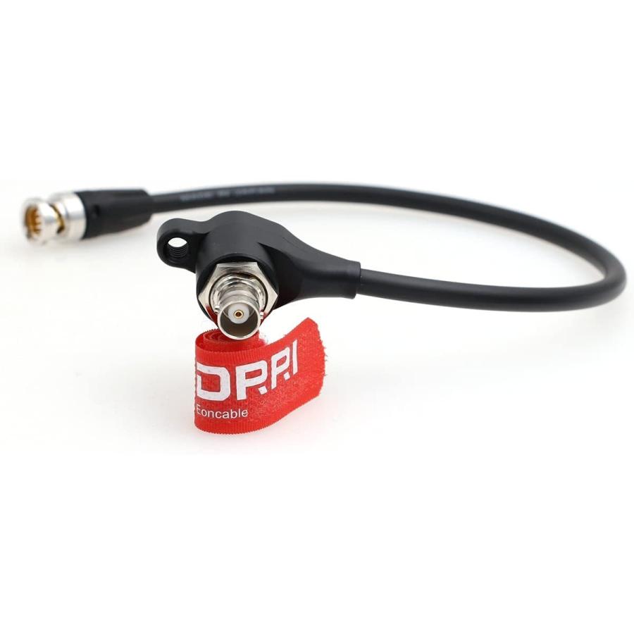 DRRI 12G SDIプロテクターケーブル 亜鉛-アイソレーター BNCオス-直角BNCメス RED Komodo ARRI Mini用 (ブラック)　並行輸入品 2