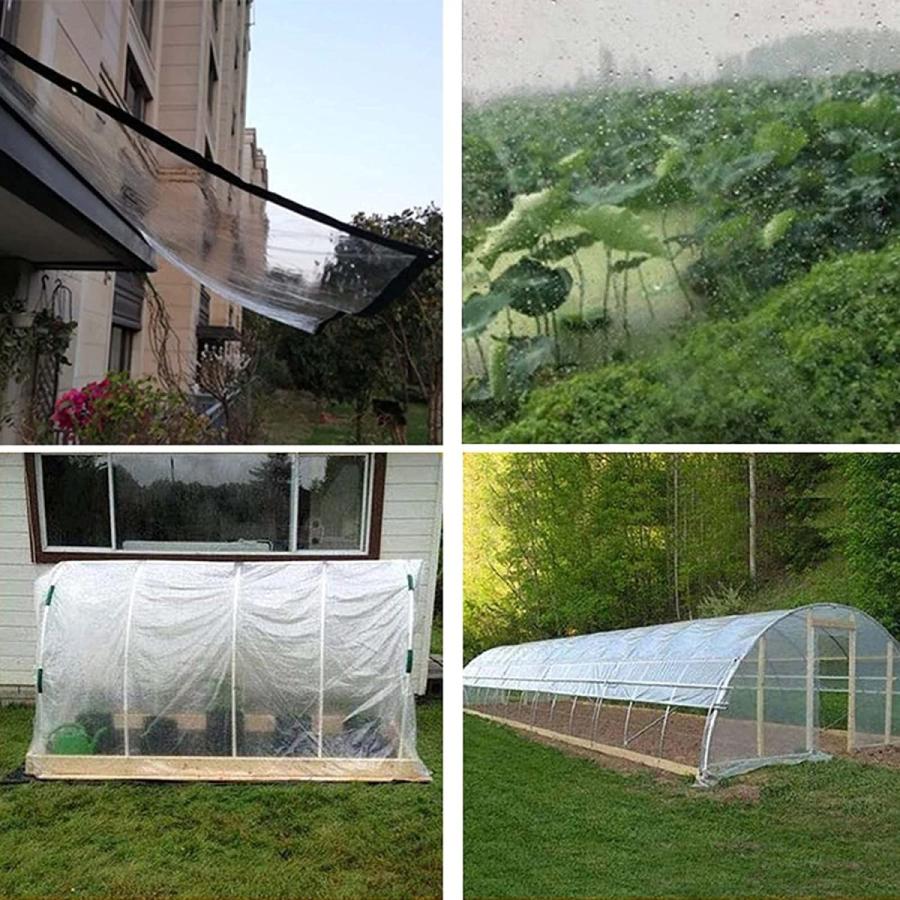 ★レア物 新品未開封 クリアポリタープヘビーデューティー防水、グロメット付き透明タープ、ターポリンカバー防水、ターポリンヘビーデューティートランスペアレント、アウトドアキ 【LWH8897025511】(31409円)