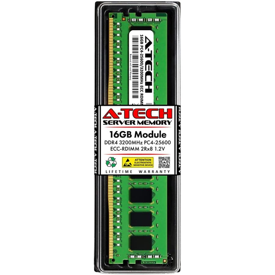 A-Tech 16GB RAM for Dell PowerEdge FC630 - DDR4 3200MHz PC4-25600 ECC Registered RDIMM 2Rx8 Dual Rank 288-Pin Server Memory Upgrade Module　並行輸入品