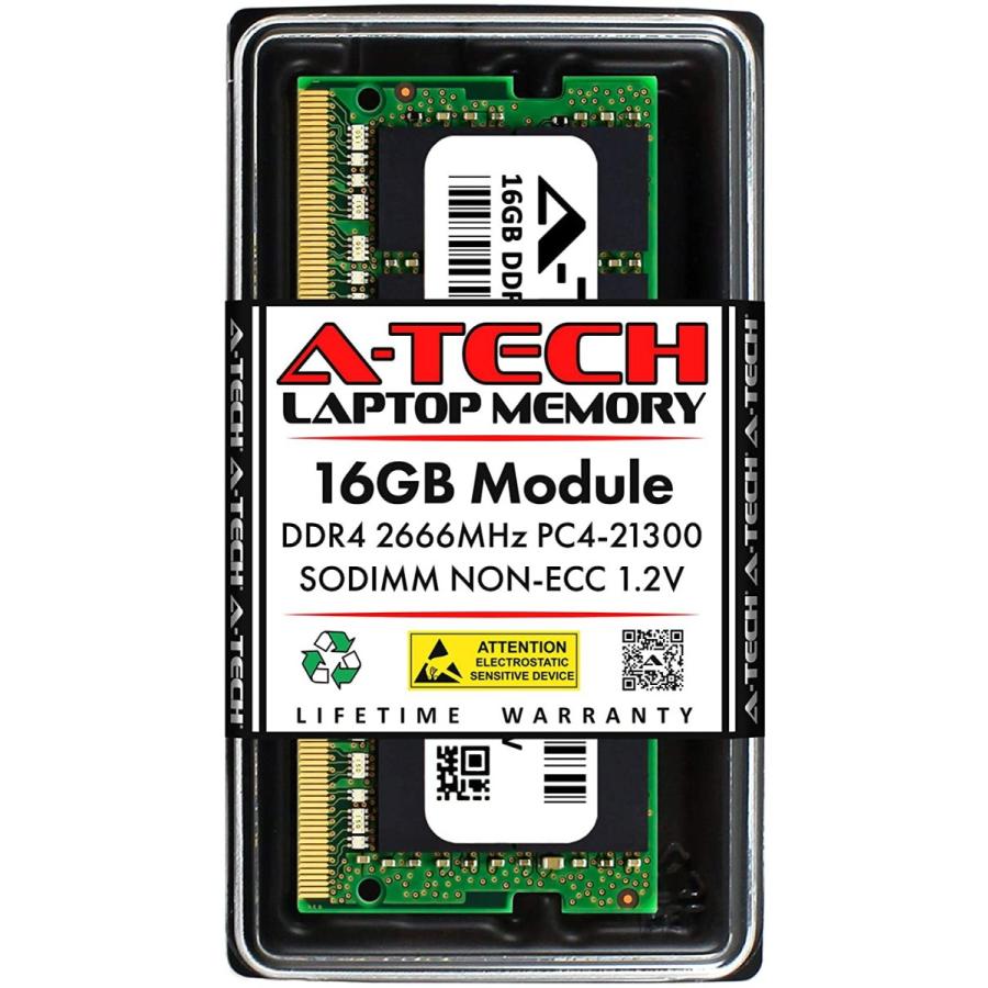 豪華で新しい A-Tech 16GB RAM for Dell Alienware M17 - DDR4 2666MHz PC4-21300 Non-ECC Unbuffered SODIMM Gaming 260-Pin Laptop Notebook Memory Upgrade Module その他周辺機器
