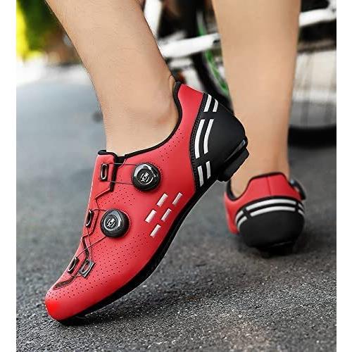 【クーポン】 JXHYKJ MTB Road Cycling Shoes Professional Outdoor Athletic Racing Bike Shoes Non-Lock Rubber Flat Shoes Self-Locking Bicycle Shoes Cycling Sneaker ( 【BCD9402616697】(33194円)