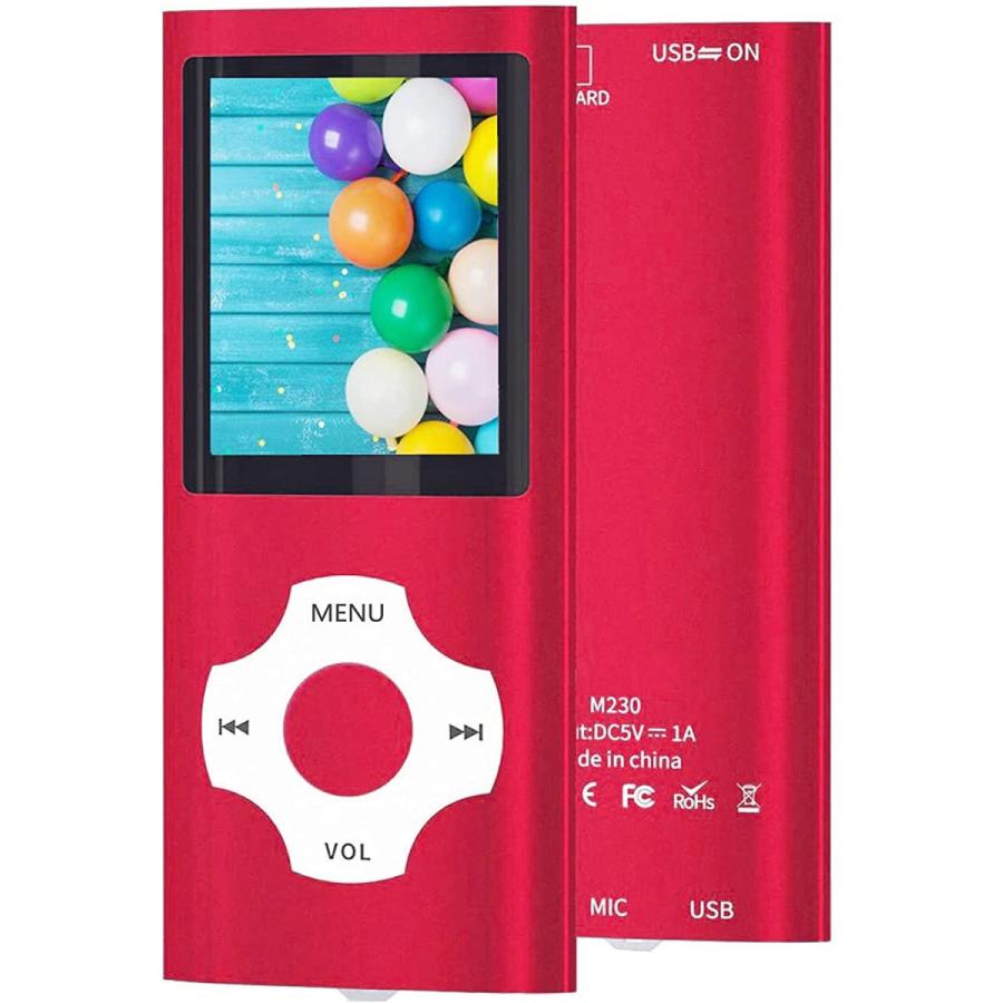 Hotechs MP3プレーヤー 音楽プレーヤー 16GB メモリーSDカード付き 写真/ビデオ再生/FMラジオ/ボイスレコーダー/電子書籍リーダー付き　並行輸入品