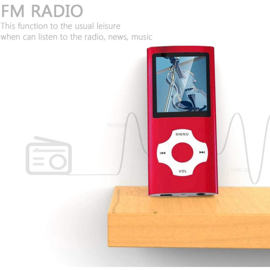 Hotechs MP3プレーヤー 音楽プレーヤー 16GB メモリーSDカード付き 写真/ビデオ再生/FMラジオ/ボイスレコーダー/電子書籍リーダー付き　並行輸入品 16GB Hotechs MP3プレーヤー 音楽プレーヤー メモリーSDカード付き with