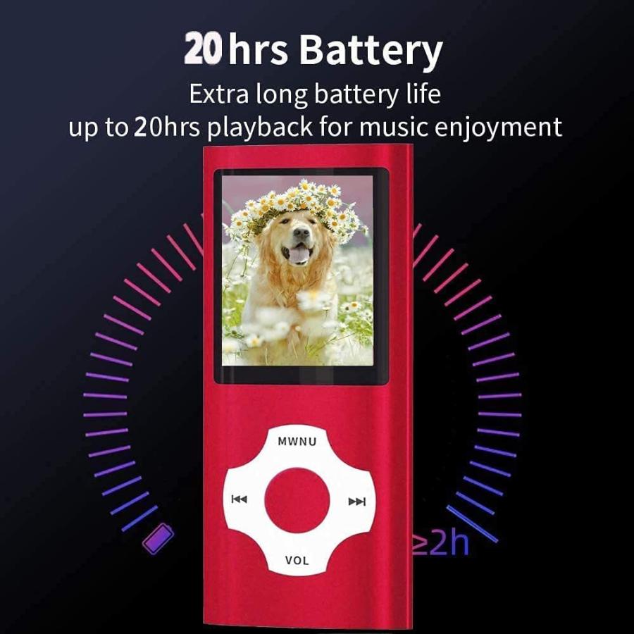 Hotechs MP3プレーヤー 音楽プレーヤー 16GB メモリーSDカード付き 写真/ビデオ再生/FMラジオ/ボイスレコーダー/電子書籍リーダー付き　並行輸入品 16GB Hotechs MP3プレーヤー 音楽プレーヤー メモリーSDカード付き with