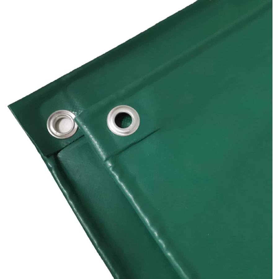 WMEIE Waterproof Tarpaulin Multipurpose Tear Resistant Tarp Cover with Eyelets for Outdoor Camping Furniture Warehouse Dock Green 6x6m　並行輸入品