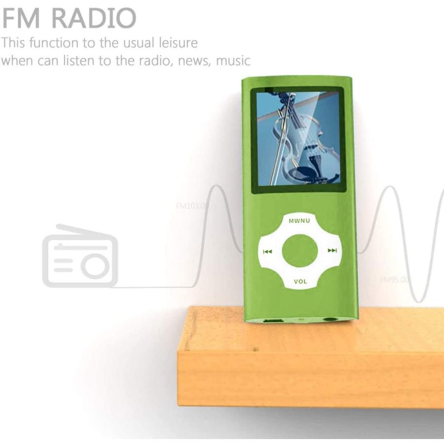 Hotechs MP3プレーヤー 音楽プレーヤー 16GB メモリーSDカード付き 写真/ビデオ再生/FMラジオ/ボイスレコーダー/電子書籍リーダー付き　並行輸入品 16GB Hotechs MP3プレーヤー 音楽プレーヤー メモリーSDカード付き with