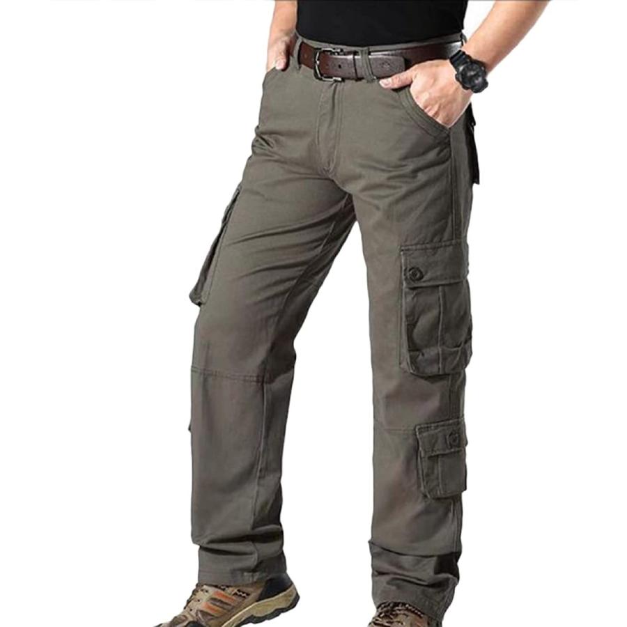 人気のクリスマスアイテムがいっぱい！ Donggu Men's Lightweight Casual Tactical Trousers Relaxed Fit Cargo Pants with 8 Pockets Outdoor Work Trousers　並行輸入品 その他フィッシングウェア